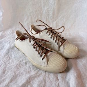 White SeaVees Sneakers Leather laces Size 8